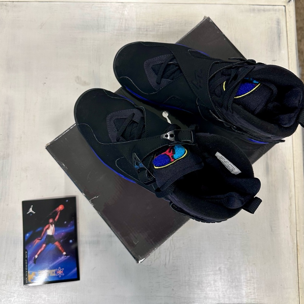 Air Jordan Black and Blue Men's Sneakers
